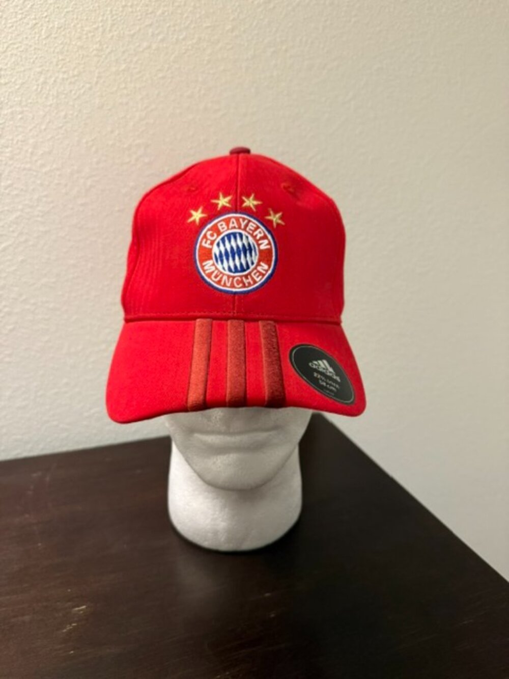 FC Bayern Munich Adidas Red Soccer Baseball Cap - New With Tags